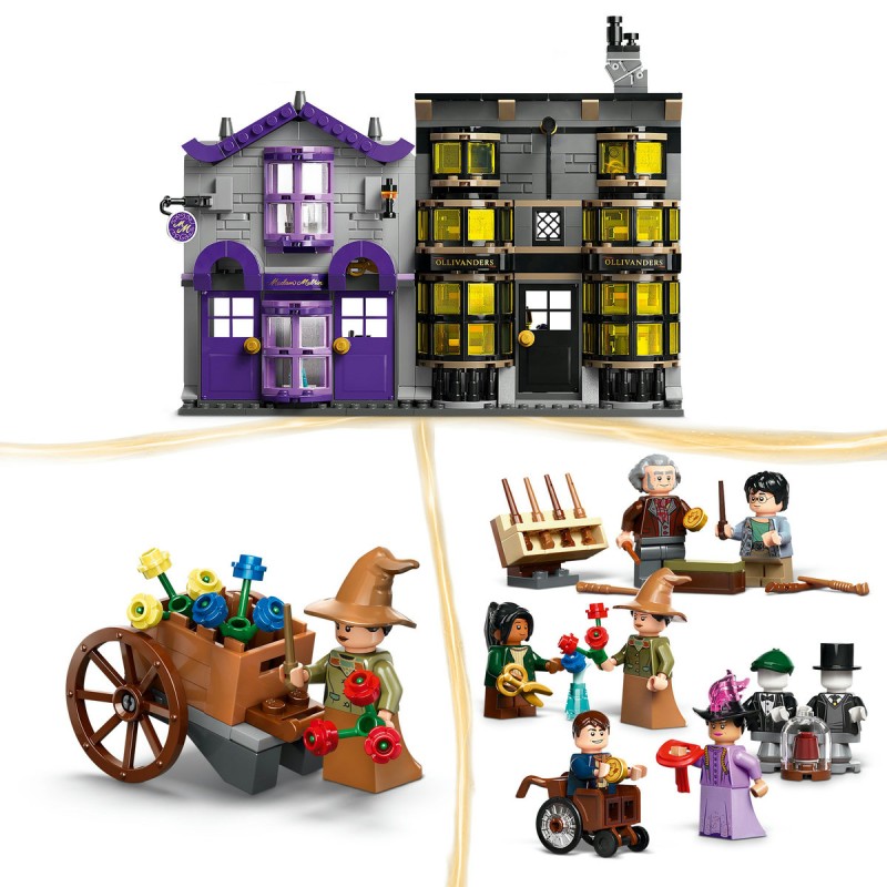 Ollivander si magazinul de haine al lui Madam Malkin LEGO Harry Potter 76439