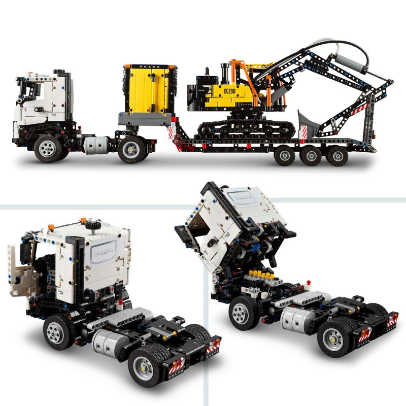 Camionul FMX si excavatorul electric EC230 de la Volvo