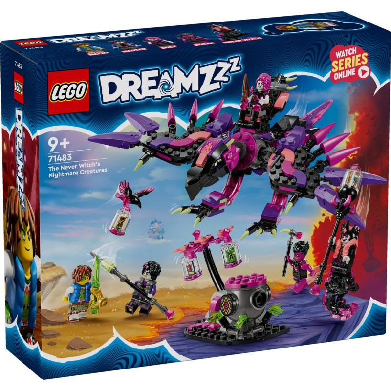 Creaturile de cosmar ale vrajitoarei din Never LEGO DREAMZzz 71483