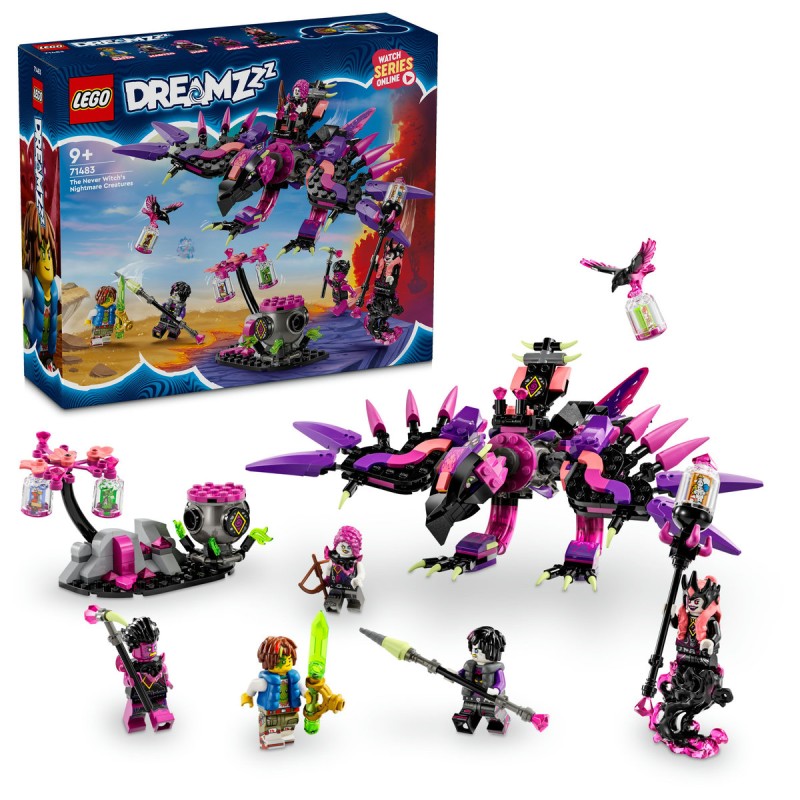 Creaturile de cosmar ale vrajitoarei din Never LEGO DREAMZzz 71483