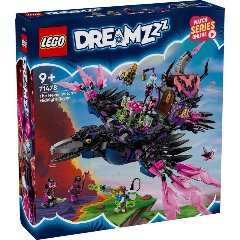 Corbul de la miezul noptii al vrajitoarei din Never LEGO DREAMZzz 71478