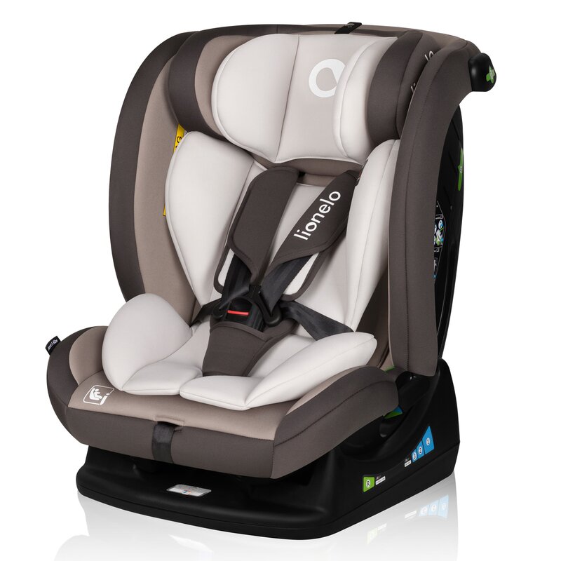 Scaun auto Lionelo Aart i-Size Cu spatar inclinabil in 4 pozitii Cu tetiera reglabila in 13 pozitii 0-36 Kg Bej