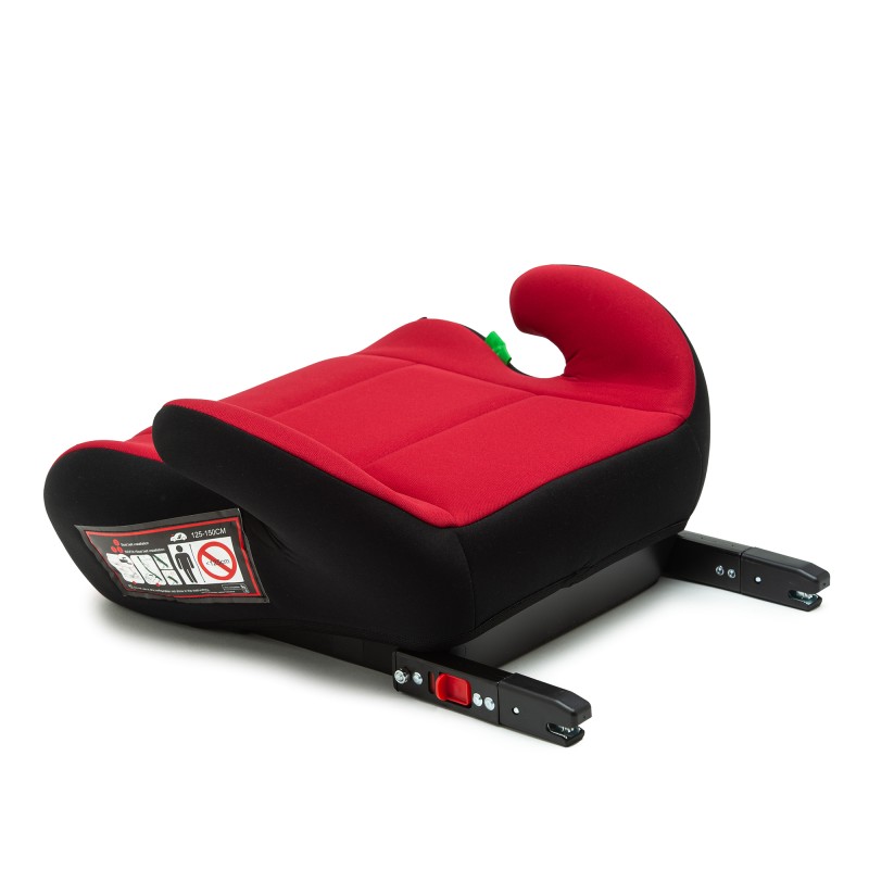Inaltator auto Juju Jazzy Booster i-Size ISOFIX Negru-Rosu