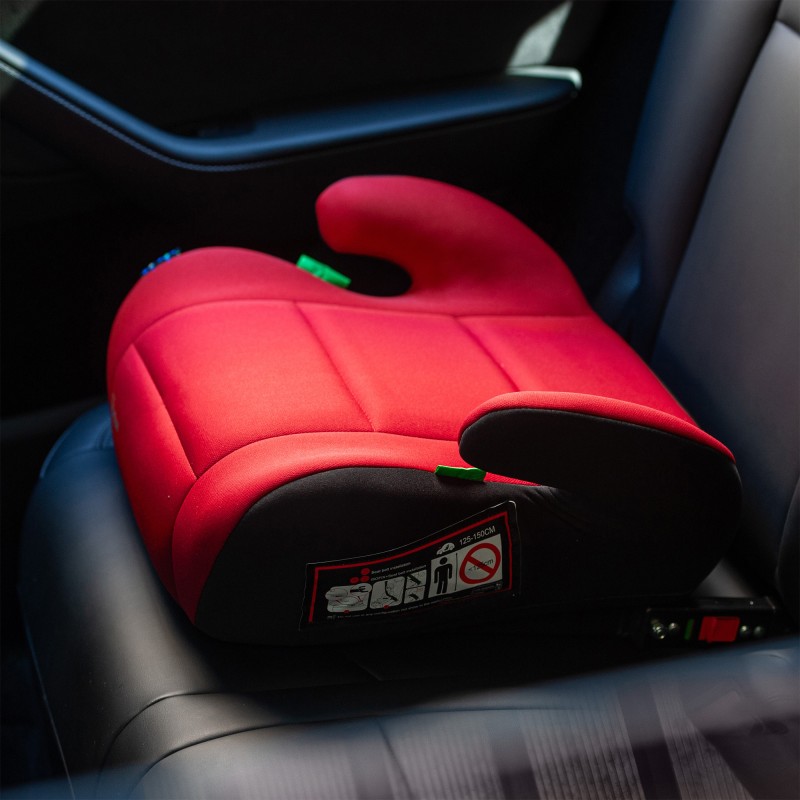 Inaltator auto Juju Jazzy Booster i-Size ISOFIX Negru-Rosu