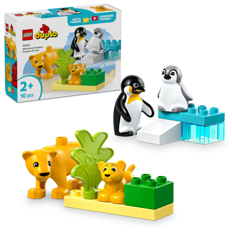 Familii de animale salbatice: Pinguini si lei 10442 LEGO DUPLO 