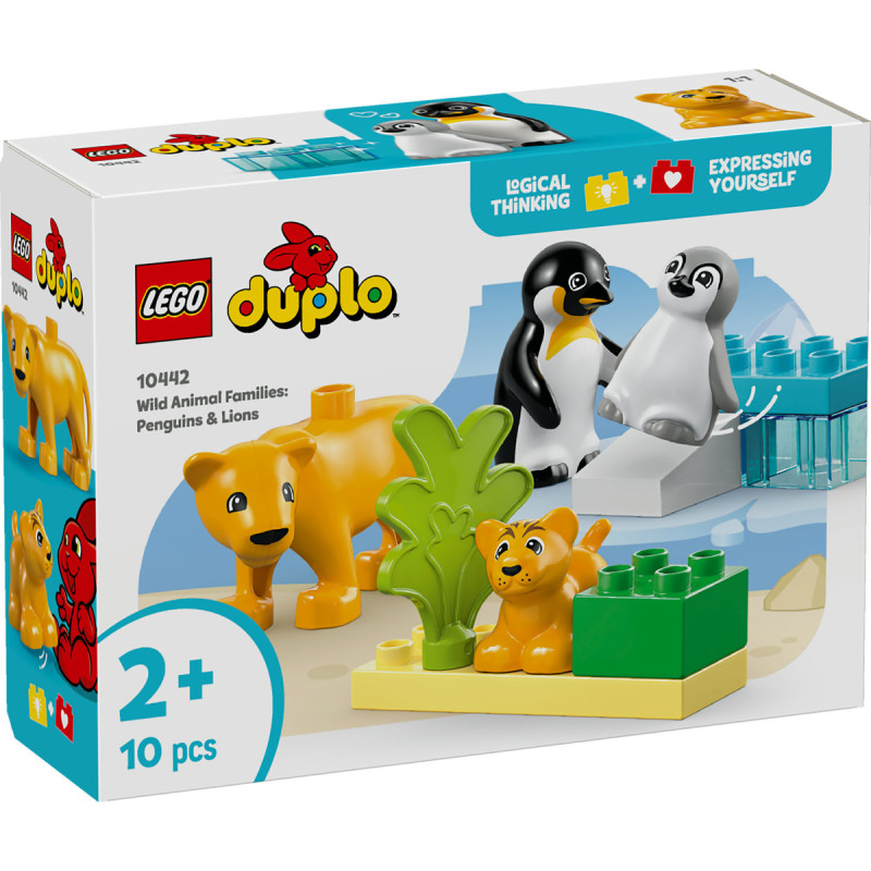 Familii de animale salbatice: Pinguini si lei 10442 LEGO DUPLO 