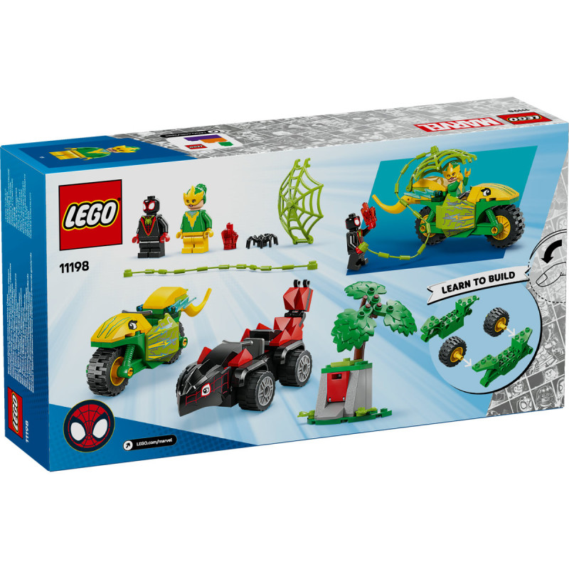 Spin si Electro în dino-vehicule 11198 LEGO Marvel Super Heroes