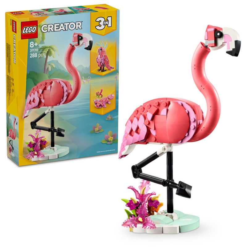 Animale salbatice: Flamingo roz 31170 LEGO CREATOR 