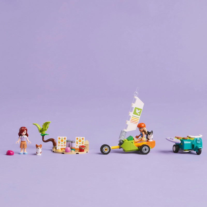 Aventuri cu catei la surfing si pe scuter 42641 LEGO Friends