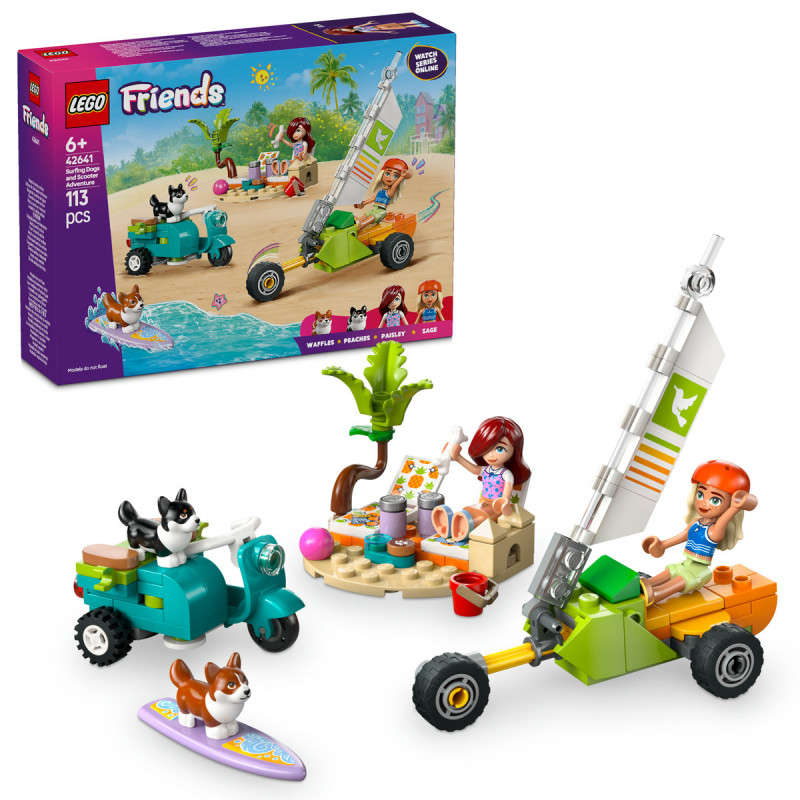 Aventuri cu catei la surfing si pe scuter 42641 LEGO Friends