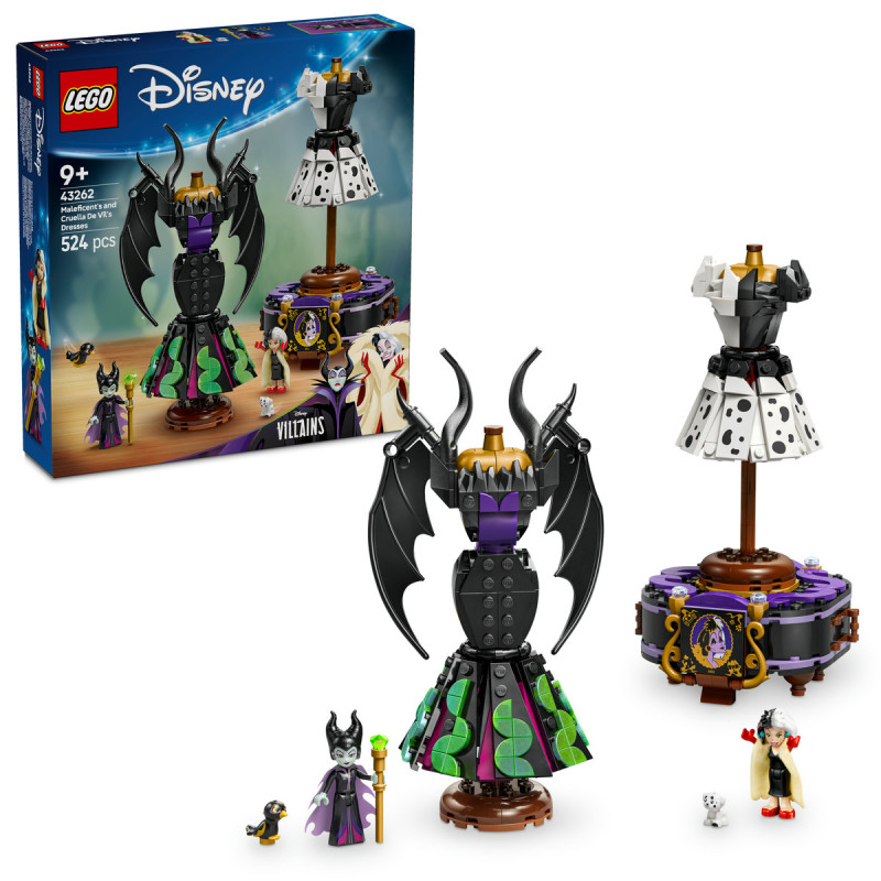 Rochiile lui Maleficent si Cruella De Vil 43262 LEGO Disney