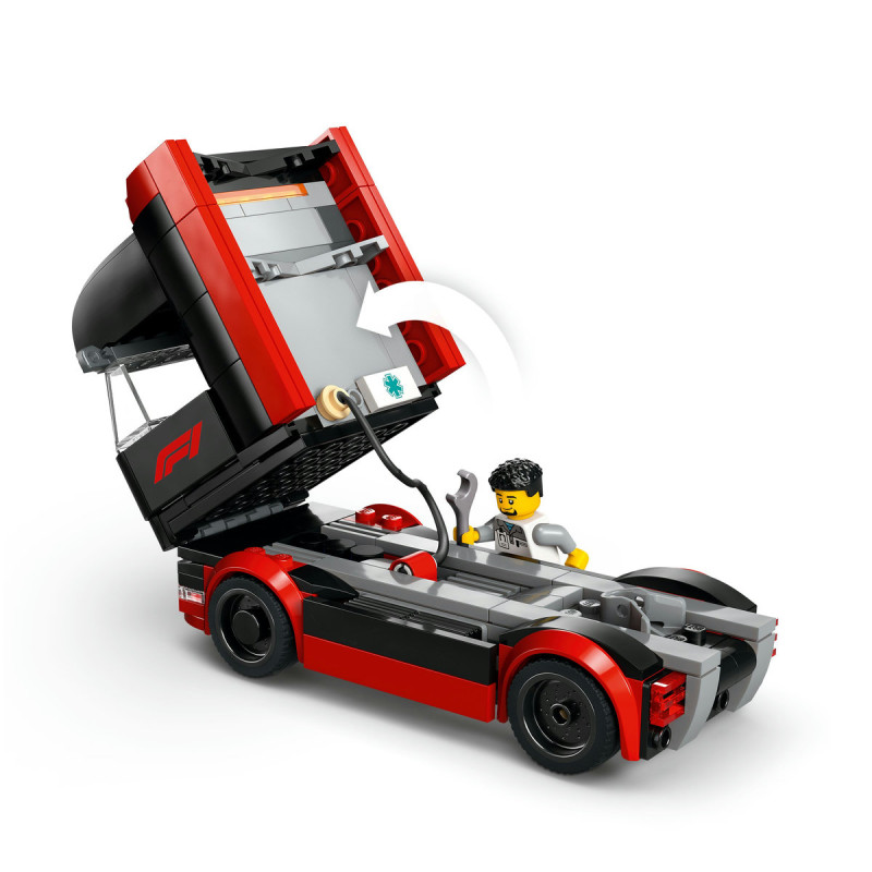 Camion F1 cu masinile F1 RB20 si AMR24 60445 LEGO City
