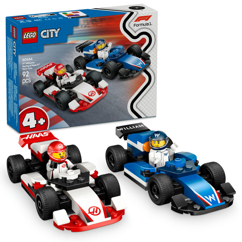 Masini de curse F1 Williams Racing si Haas F1 60464 LEGO City