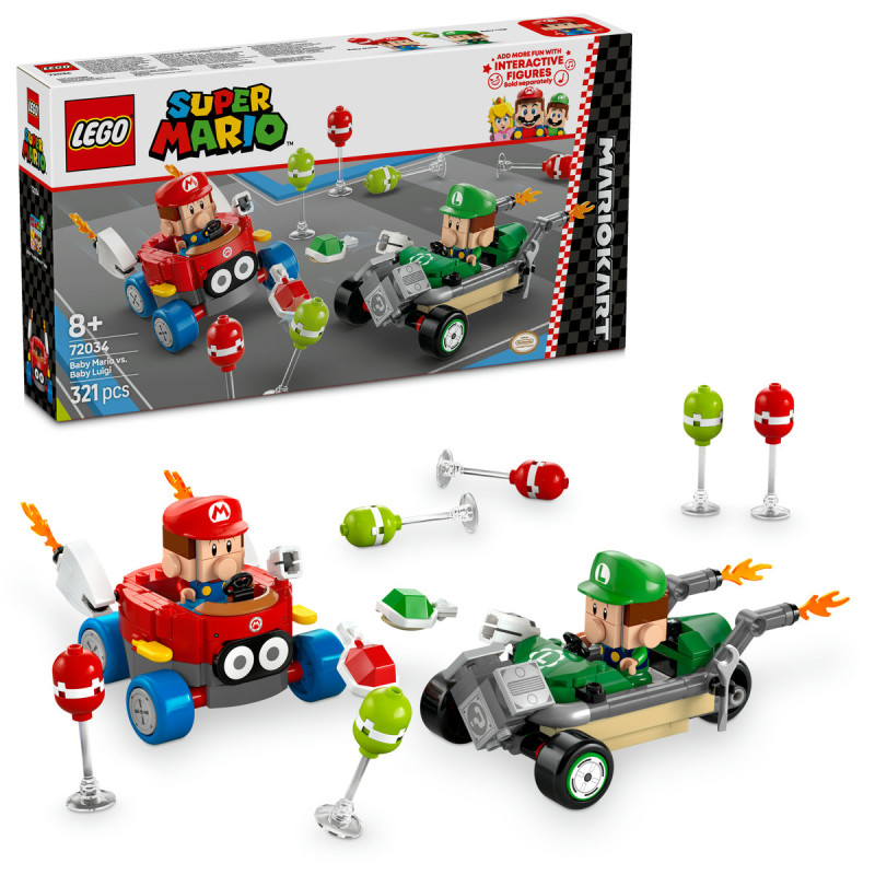 Mario Kart™ Baby Mario si Baby Luigi 72034 LEGO Super Mario