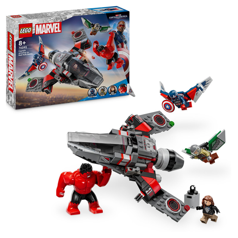 Batalia dintre Capitanul America si Hulk rosu 76292 LEGO Marvel Super Heroes