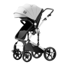 Carucior 2 in 1 reversibil A1 Deluxe BUF BOOF Black and White 0 36 luni Carucior 2 in 1 reversibil A1 Deluxe BUF BOOF Black and White 0 36 luni