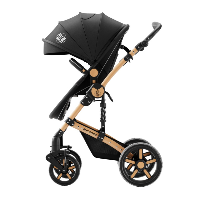 Carucior 2 in 1 reversibil A1 Deluxe BUF BOOF Grey 0 36 luni