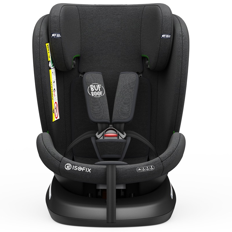 Scaun Auto TWT Plus DELUXE BUF BOOF iSIZE BlackJeans cu Isofix rotativ 360 grade 40-150 cm