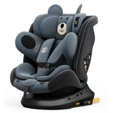 BUF BOOF® Scaun Auto P100 i-Size R129 Rotativ 360° ISOFIX 40–150 cm (0–36 kg) UrsBlack