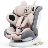 Scaun Auto TWT Plus DELUXE BUF BOOF iSIZE UrsPink cu Isofix rotativ 360 grade Pozitie somn 165 grade 40-150 cm