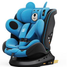 BUF BOOF® Scaun Auto P100 i-Size R129 Rotativ 360° ISOFIX 40–150 cm (0–36 kg) UrsBlue