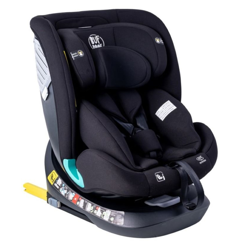 Scaun auto rotativ 360° BUF BOOF® Saphir DELUXE i-Size ISOFIX, poziție somn 165°, R129, 40–150 cm (0–36 kg)