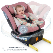 Scaun Auto Saphir DELUXE BUF BOOF iSIZE Purple cu Isofix pozitie somn 165 grade rotativ 360 grade 40-150 cm