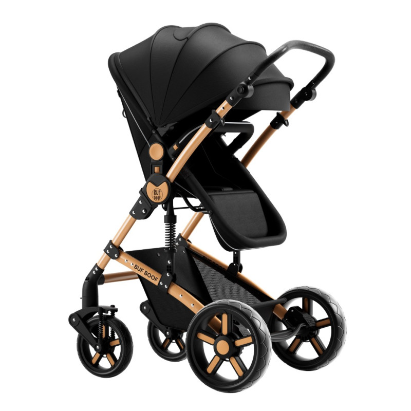 Carucior 2 in 1 reversibil A1 Deluxe BUF BOOF Grey 0 36 luni