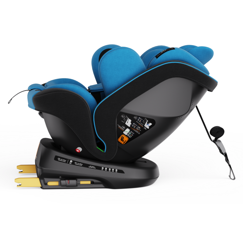 BUF BOOF® Scaun Auto P100 i-Size R129 Rotativ 360° ISOFIX 40–150 cm (0–36 kg) UrsBlue