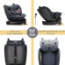 BUF BOOF® B-Joy DELUXE i-Size 40–150 cm Scaun Auto Copii, ISOFIX, Rotativ 360°, Reclinare 155°, Poziție Somn, DarkGreyCAT