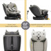 BUF BOOF® B-Joy DELUXE i-Size 40–150 cm Scaun Auto Copii, ISOFIX, Rotativ 360°, Reclinare 155°, Poziție Somn, LightGreyCAT
