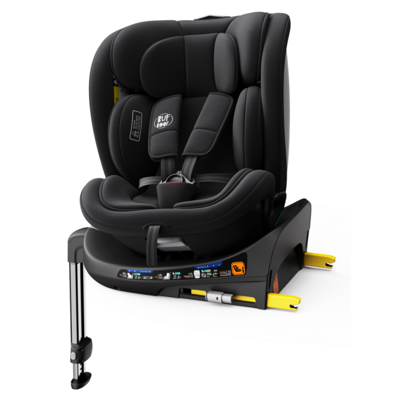 Scaun auto N17 Fix iSize BUF BOOF® ISOFIX Rotativ 360 Picior Fixare Pozitie Somn 165 grade 40-150 cm