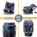 Scaun Auto Saphir DELUXE BUF BOOF iSIZE Grey cu Isofix pozitie somn 165 grade rotativ 360 grade 40-150 cm