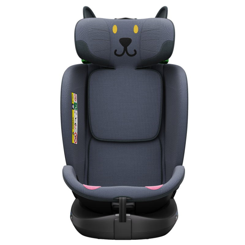 BUF BOOF® B-Joy DELUXE i-Size 40–150 cm Scaun Auto Copii, ISOFIX, Rotativ 360°, Reclinare 155°, Poziție Somn, DarkGreyCAT