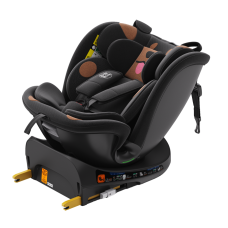 Scaun Auto B-Joy DELUXE BUF BOOF iSIZE BlackDOG cu Isofix pozitie somn 155 grade rotativ 360 grade 40-150 cm