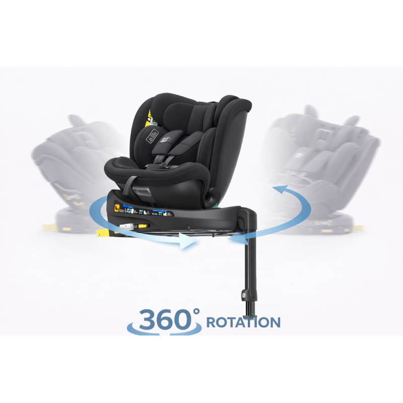 Scaun auto N17 Fix iSize BUF BOOF® ISOFIX Rotativ 360 Picior Fixare Pozitie Somn 165 grade 40-150 cm