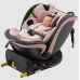 BUF BOOF® B-Joy DELUXE i-Size 40–150 cm Scaun Auto Copii, ISOFIX, Rotativ 360°, Reclinare 155°, Poziție Somn, PinkDOG