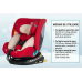 Scaun Auto Saphir DELUXE BUF BOOF iSIZE Red cu Isofix pozitie somn 165 grade rotativ 360 grade 40-150 cm