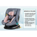 Scaun Auto Saphir DELUXE BUF BOOF iSIZE Pink cu Isofix pozitie somn 165 grade rotativ 360 grade 40-150 cm