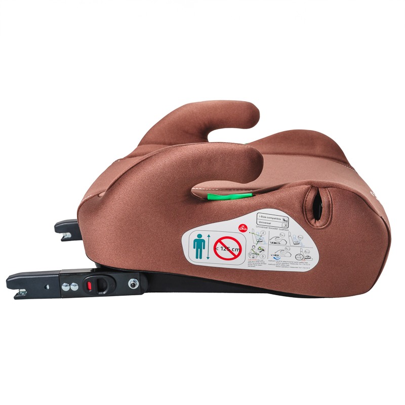 Inaltator auto cu Isofix BUF BOOF iSize Hero, omologat R129, 125-150 cm sau 22-36 kg, Maro