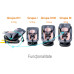 Scaun Auto Saphir DELUXE BUF BOOF iSIZE Pink cu Isofix pozitie somn 165 grade rotativ 360 grade 40-150 cm