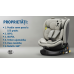 BUF BOOF® B-Joy DELUXE i-Size 40–150 cm Scaun Auto Copii, ISOFIX, Rotativ 360°, Reclinare 155°, Poziție Somn, LightGreyCAT