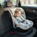 BUF BOOF® B-Joy DELUXE i-Size 40–150 cm Scaun Auto Copii, ISOFIX, Rotativ 360°, Reclinare 155°, Poziție Somn, LightGreyCAT