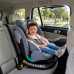 Scaun Auto Saphir DELUXE BUF BOOF iSIZE Pink cu Isofix pozitie somn 165 grade rotativ 360 grade 40-150 cm