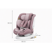 BUF BOOF® Scaun Auto P100 i-Size R129 Rotativ 360° ISOFIX 40–150 cm (0–36 kg) LightPurple