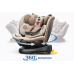 BUF BOOF® B-Joy DELUXE i-Size 40–150 cm Scaun Auto Copii, ISOFIX, Rotativ 360°, Reclinare 155°, Poziție Somn, BrownDOG