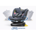 BUF BOOF® B-Joy DELUXE i-Size 40–150 cm Scaun Auto Copii, ISOFIX, Rotativ 360°, Reclinare 155°, Poziție Somn, DarkGreyCAT