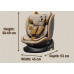 BUF BOOF® B-Joy DELUXE i-Size 40–150 cm Scaun Auto Copii, ISOFIX, Rotativ 360°, Reclinare 155°, Poziție Somn, OrangeCAT
