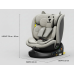 BUF BOOF® B-Joy DELUXE i-Size 40–150 cm Scaun Auto Copii, ISOFIX, Rotativ 360°, Reclinare 155°, Poziție Somn, LightGreyCAT