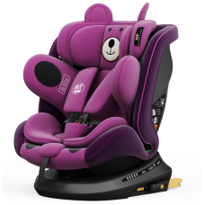BUF BOOF® Scaun Auto P100 i-Size R129 Rotativ 360° ISOFIX 40–150 cm (0–36 kg) UrsPurple